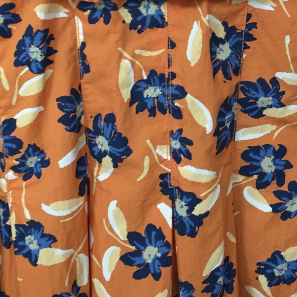 Free People Orange Floral Blouse ~Oversized - Picture 16 of 16